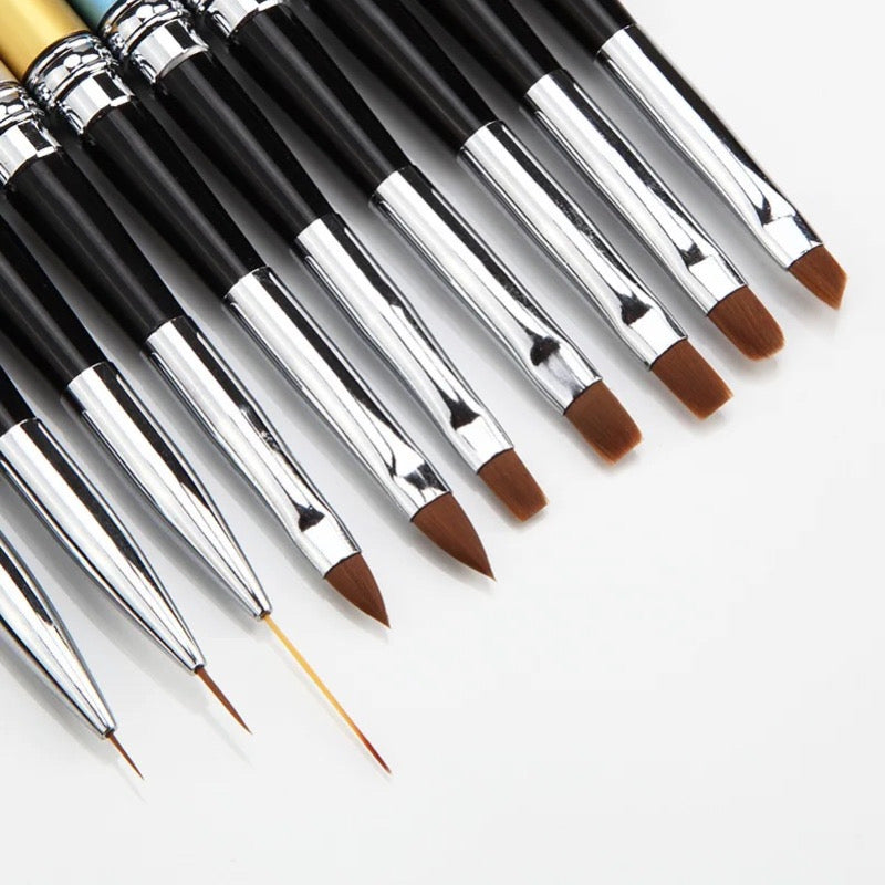 10-piece set of gel brushes