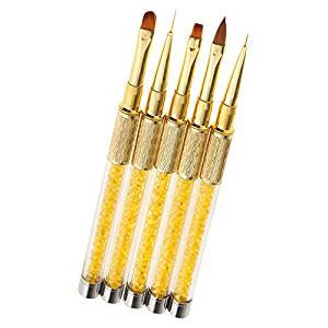 5er Set Exklusiv Kristall Pinsel Gold