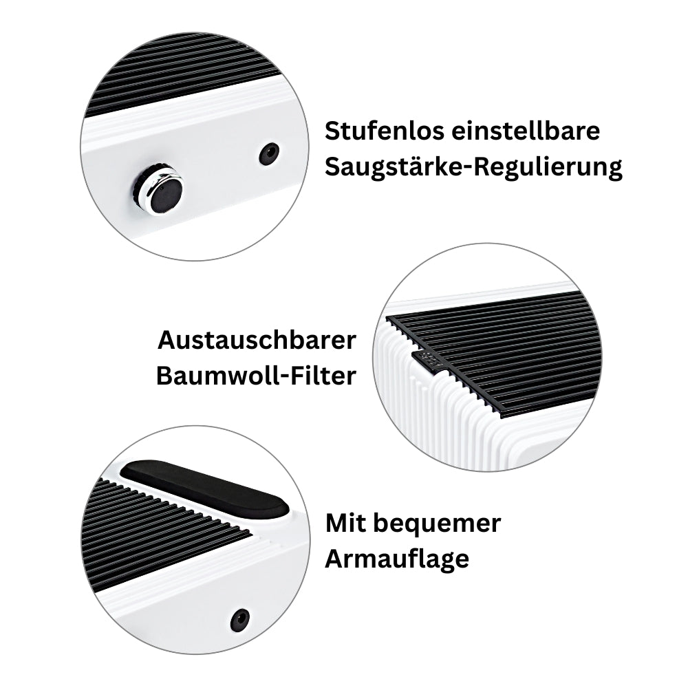 Absaugung für Nägel Deluxe + 3 Ersatzfilter Bundle
