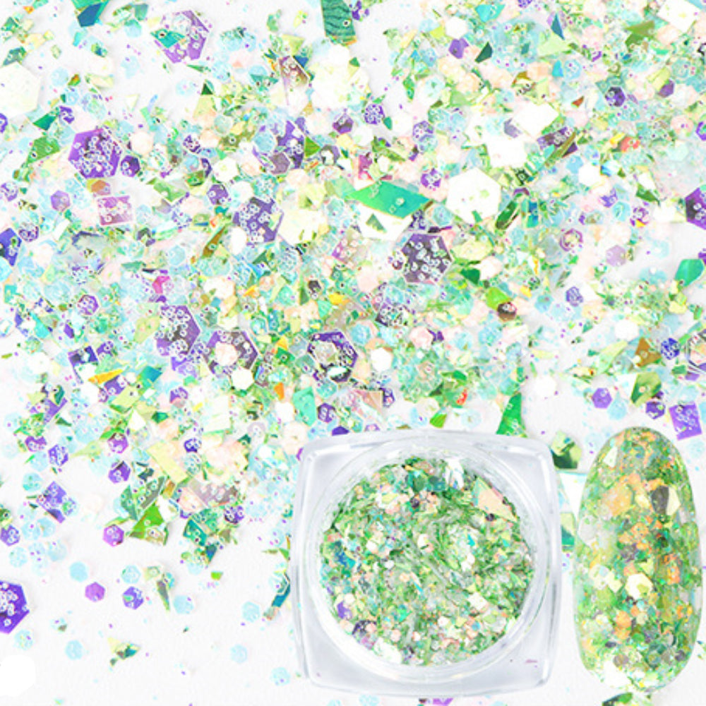 Extrem Nailart Glitzer Grün