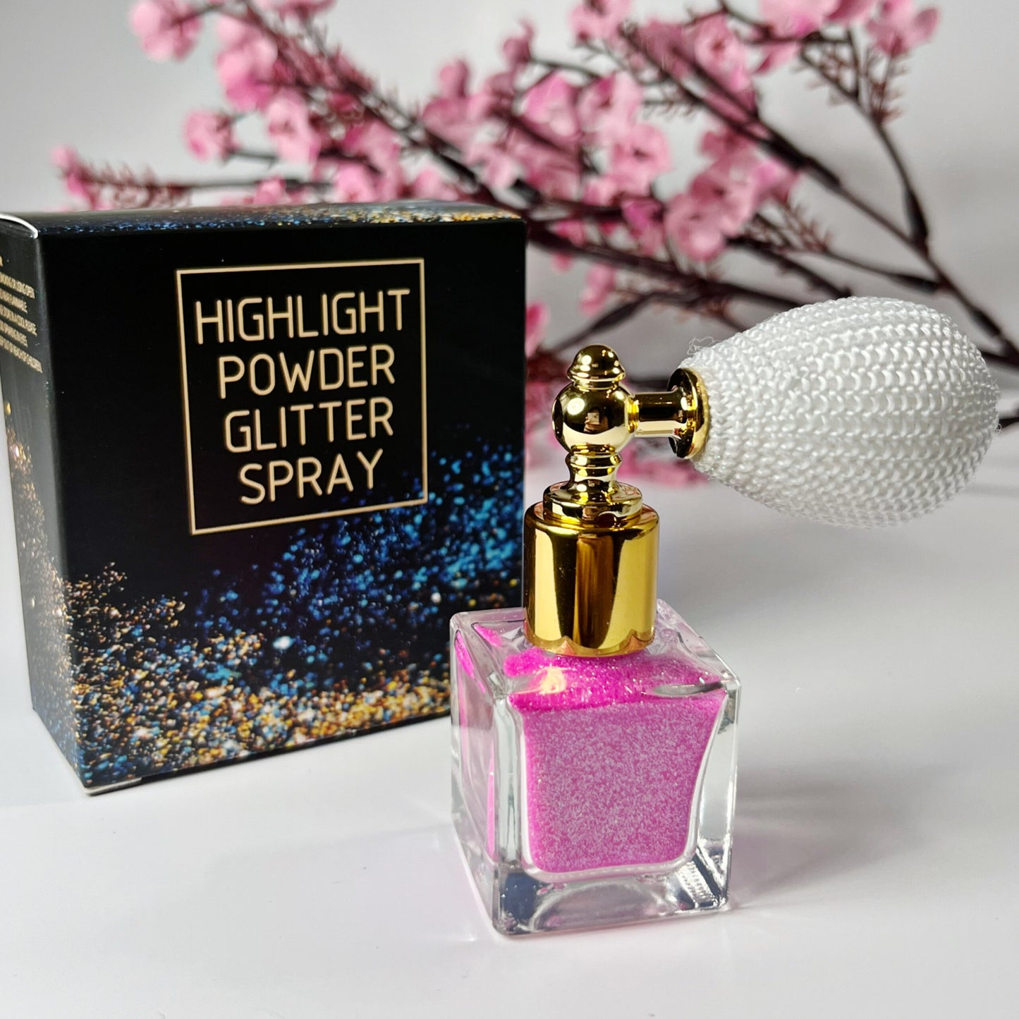 Highlight Glitzer Puder Spray Pink