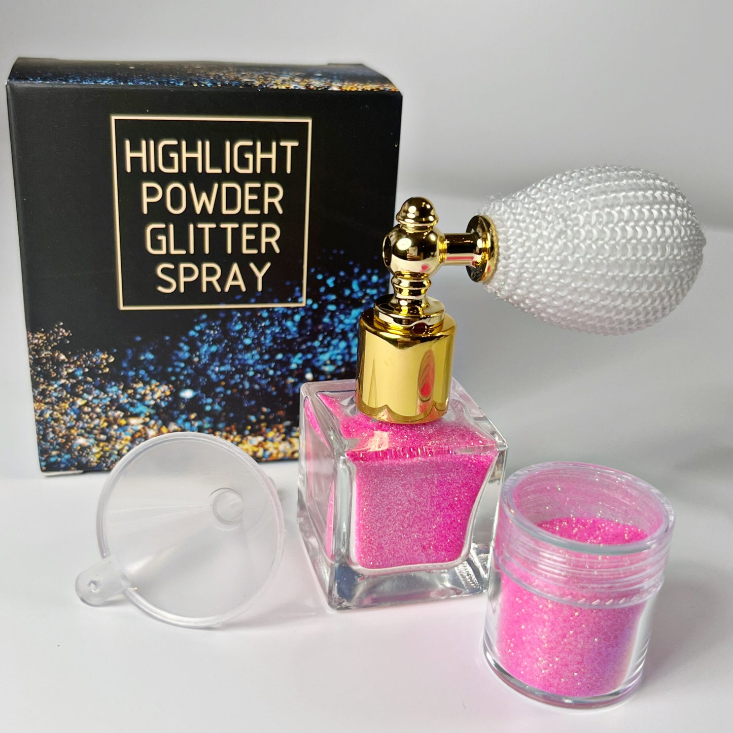 Highlight Glitzer Puder Spray Pink