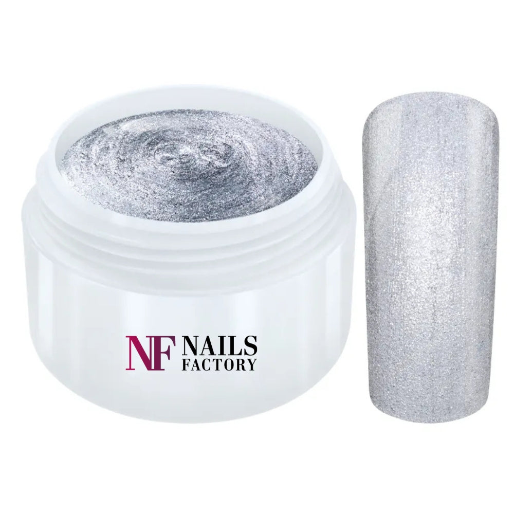 Nails Factory Farbgel Metallic Silver