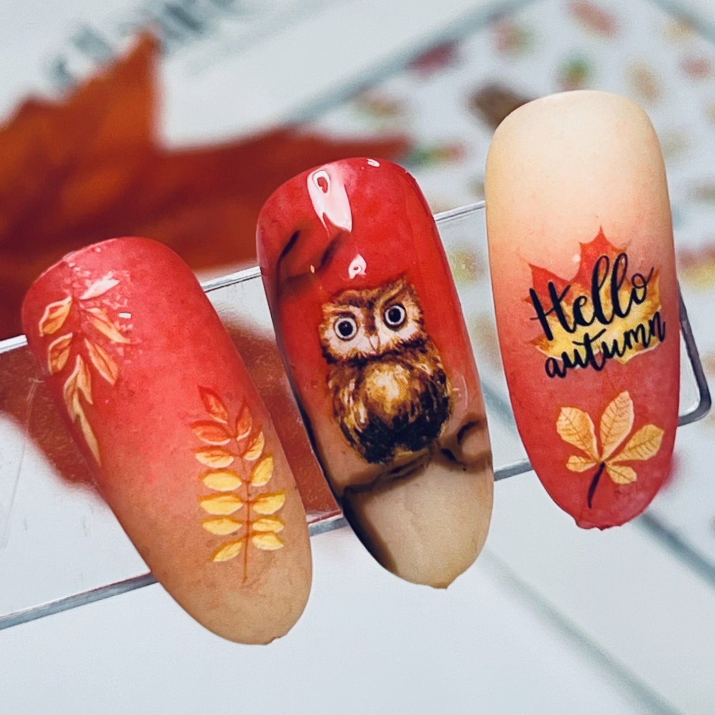 Nail Sticker Hello Autumn
