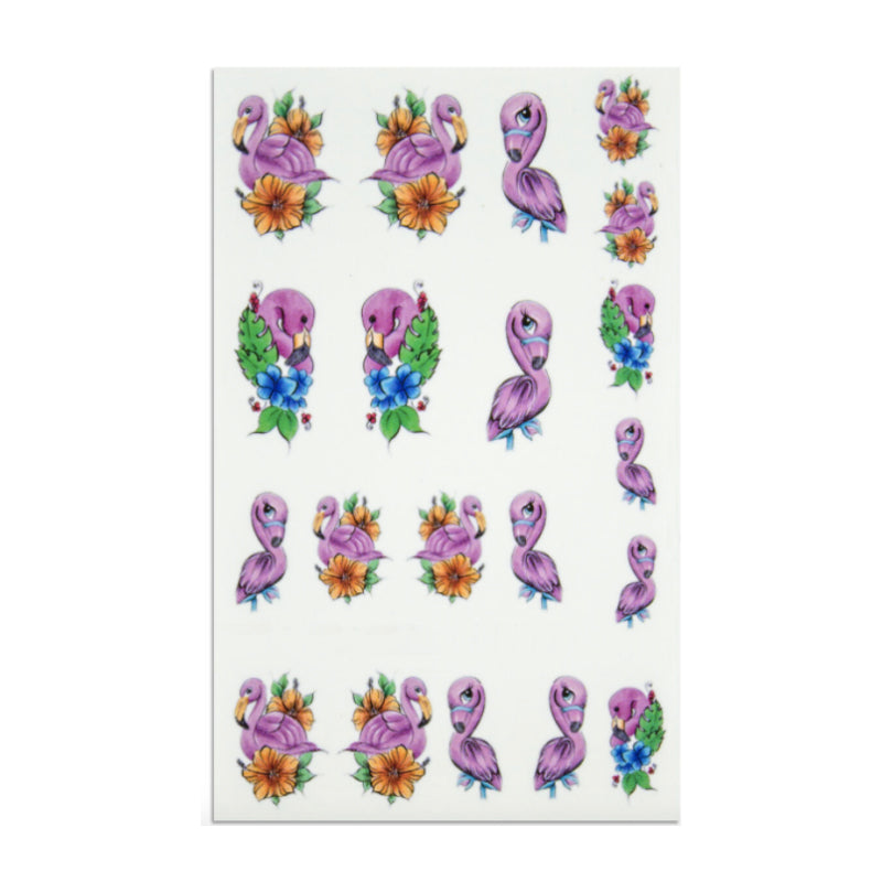 Nailart Tattoo Flamingos