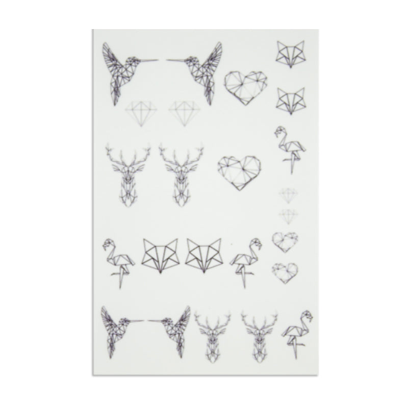 Nailart Tattoo Geometrie Frühling