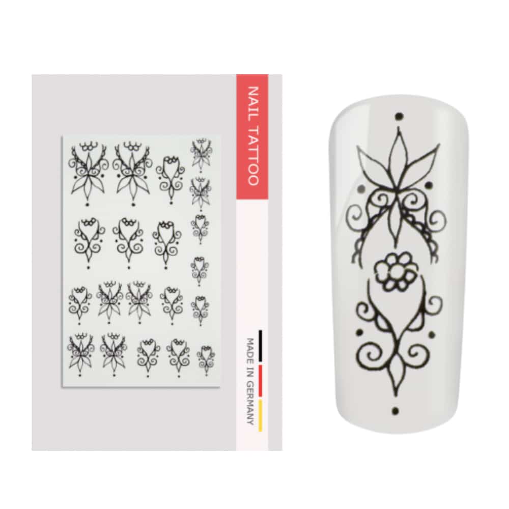 Nailart Tattoo Indian Style