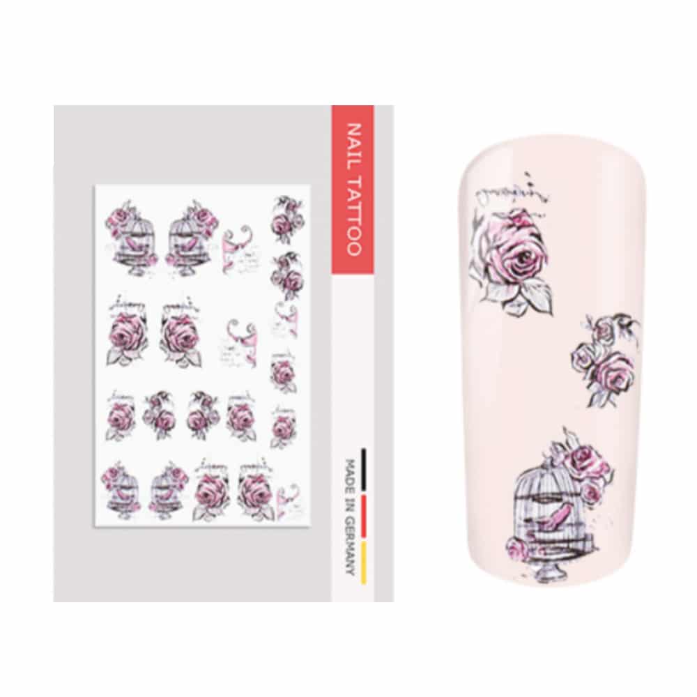 Nailart Tattoo Rosen III