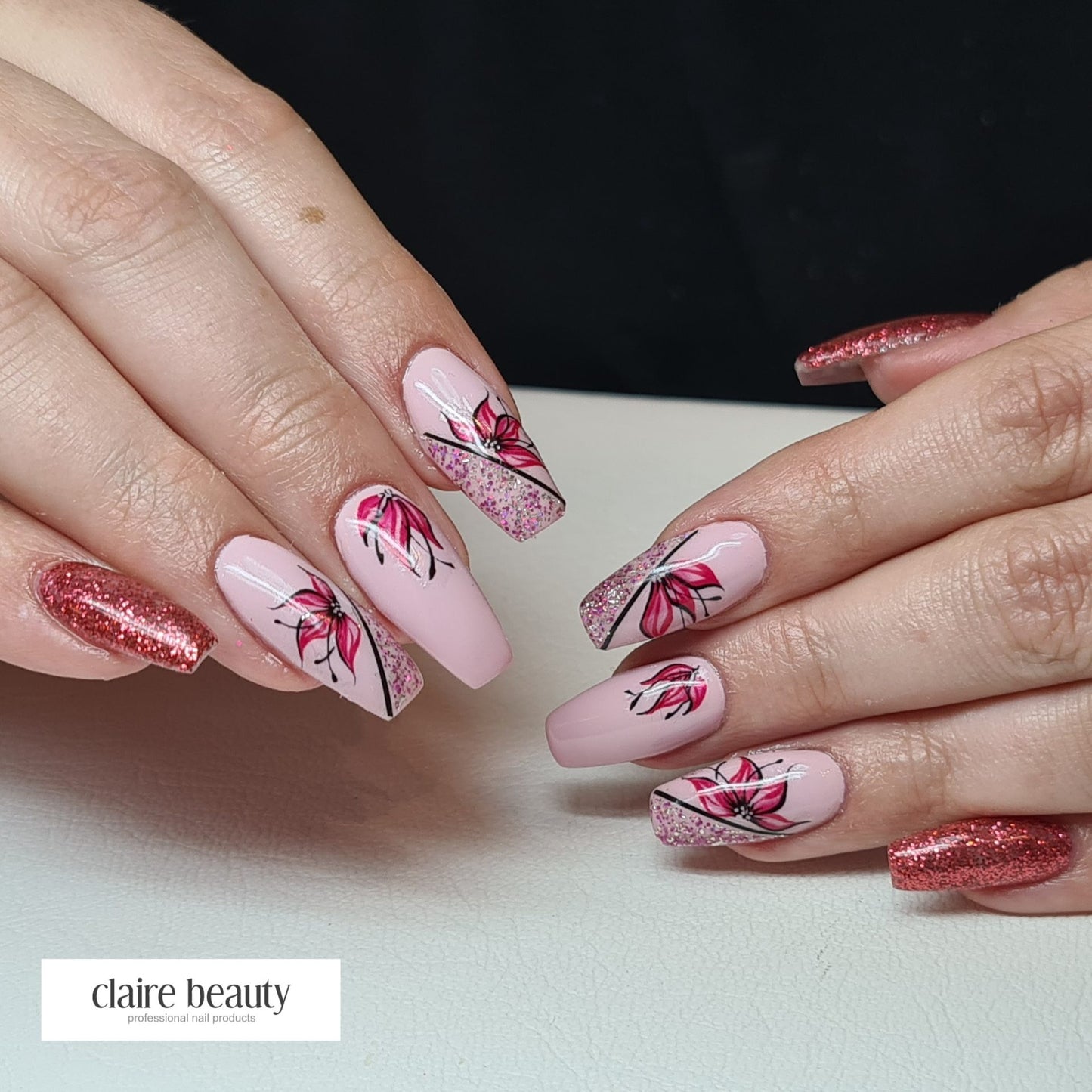 NailArt Tattoo Blume IX