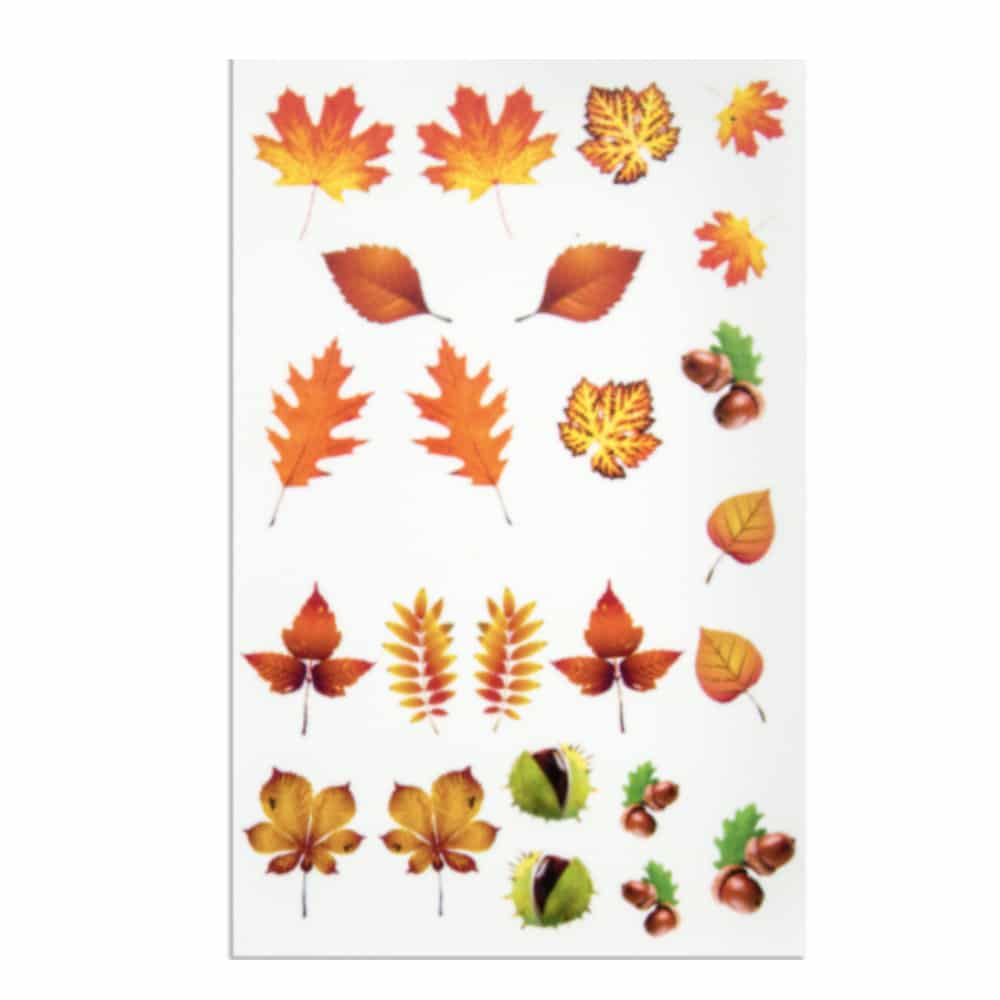 Nailart Tattoo Herbstblätter