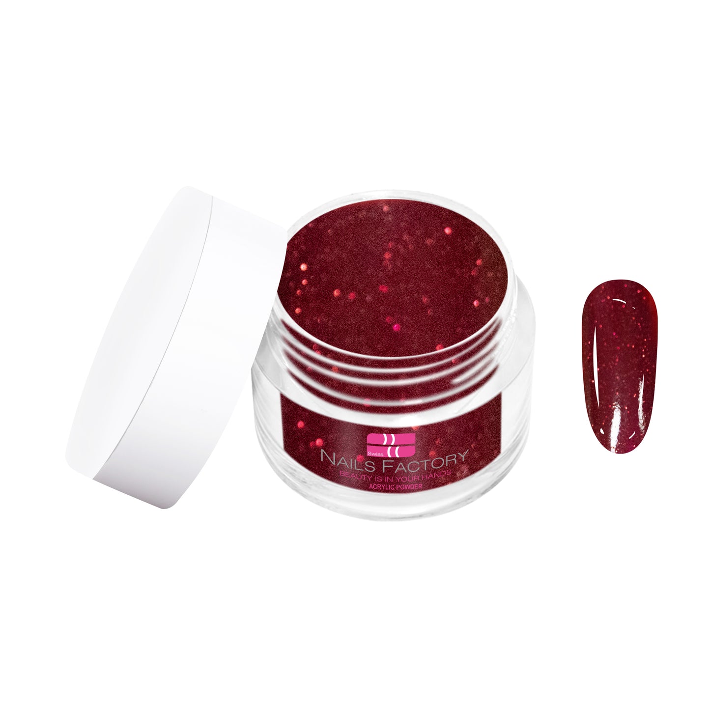 Acryl Puder Glitter Red Nr. 198 30g