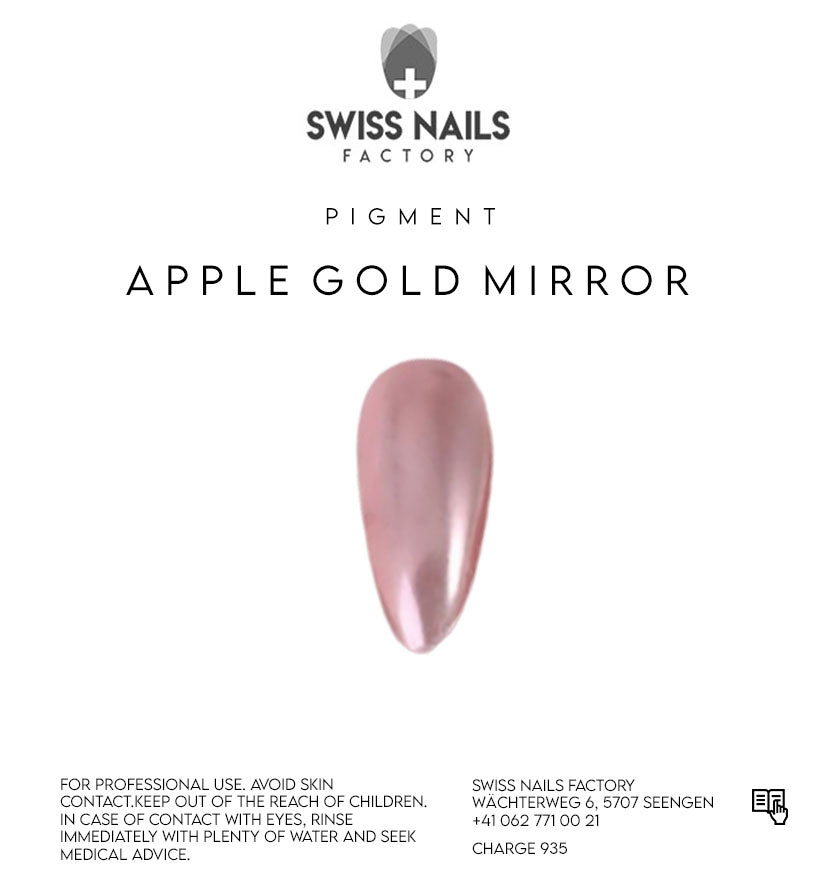 Pigment miroir or pomme-Or rose M01