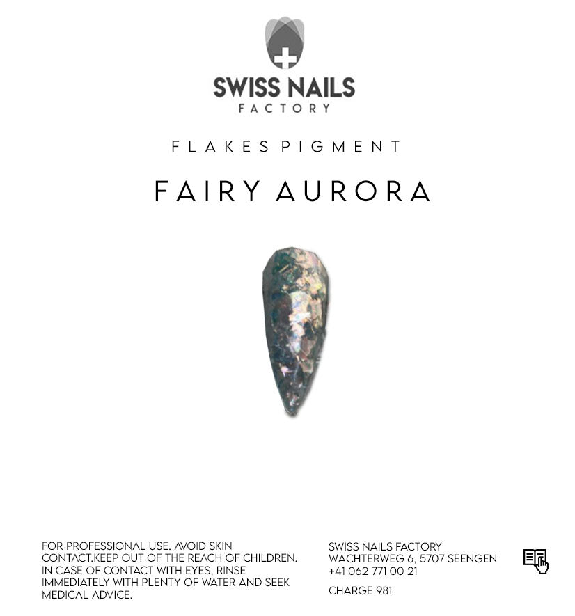 Fairy aurora ice flakes - Pink white WF14