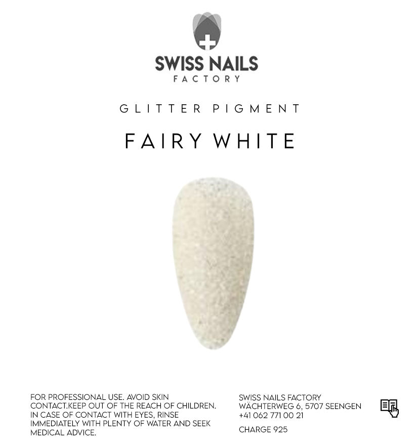 Paillettes blanches féeriques-Blanc pur HS0101-2