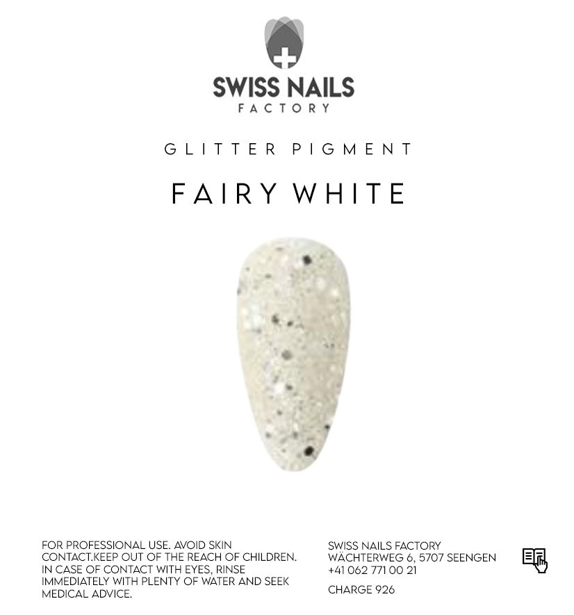 Paillettes blanches féeriques-Blanc argenté HS0101-4