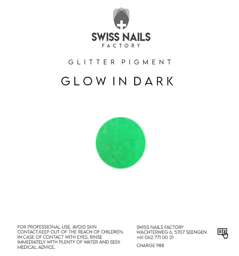 Glow in dark glitter - Green YG06