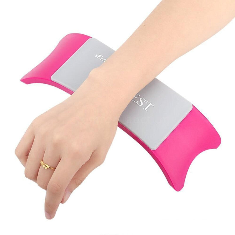 Pink plastic hand rest