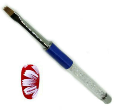 Luxus Nail Art Pinsel Blau Krone