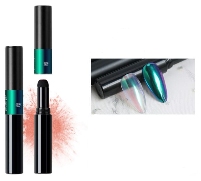 Magic mirror aurora powder pen - Green SE06
