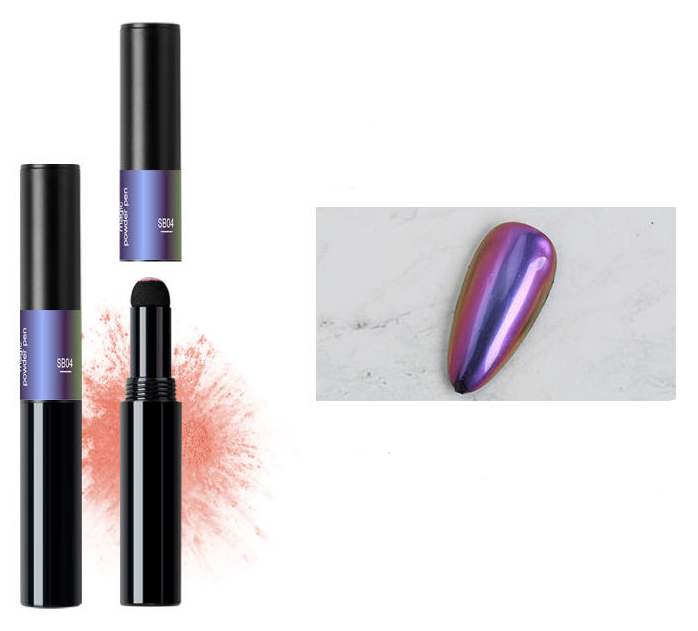 Magic mirror chameleon powder pen - Purple SB04