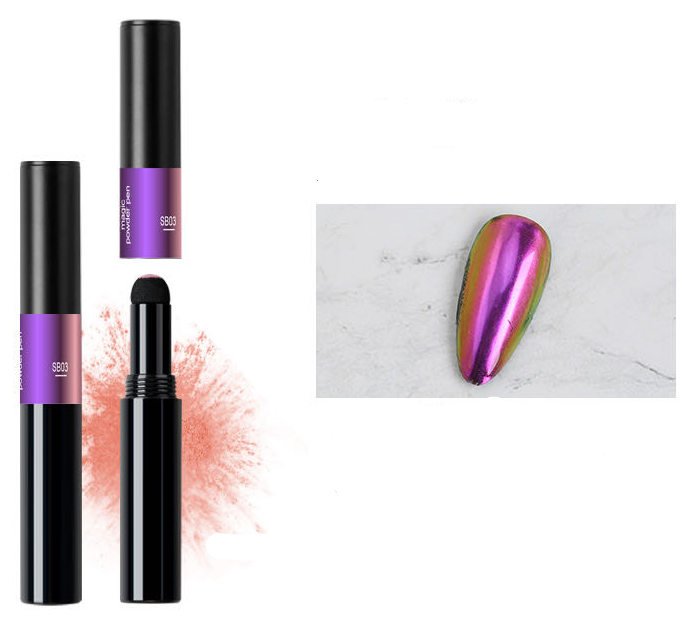 Magic mirror chameleon powder pen - Rose red SB03