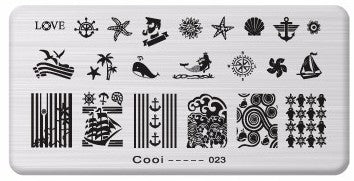 Nailart Stamping Schablone Nr. 23