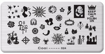 Nailart Stamping Schablone Nr. 24