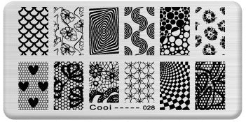 Nailart Stamping Schablone Nr. 28