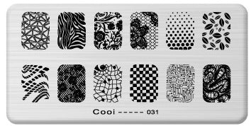 Nailart Stamping Schablone Nr. 31