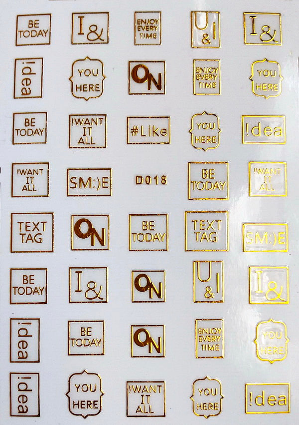 Autocollant Motto D018 or