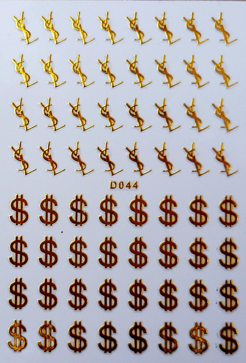 Sticker Yves Saint Laurent YSL $ D044 gold