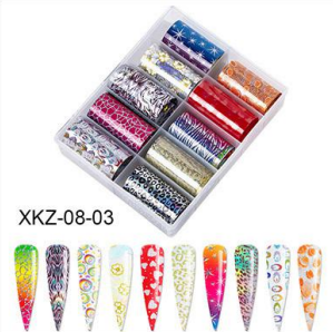 Transferfolien Set XKZ-08-03 mit 10 Rollen