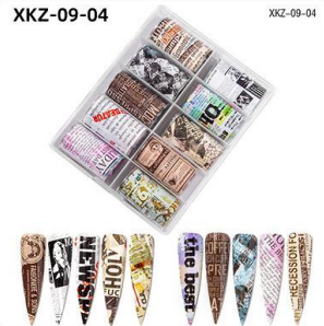 Transferfolien Set XKZ-09-04 mit 10 Rollen