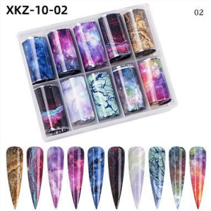 Transferfolien Set XKZ-10-02 mit 10 Rollen