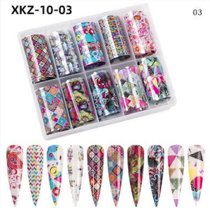 Transferfolien Set XKZ-10-03 mit 10 Rollen