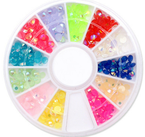 120 rhinestones in 12 colors