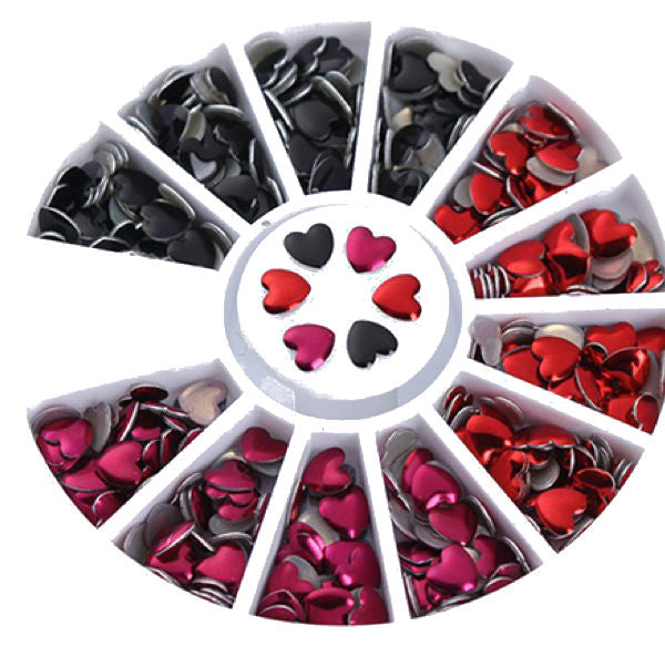 170 rhinestones in the shape of a heart