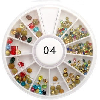 180 Rhinestones Diamond Multicolored