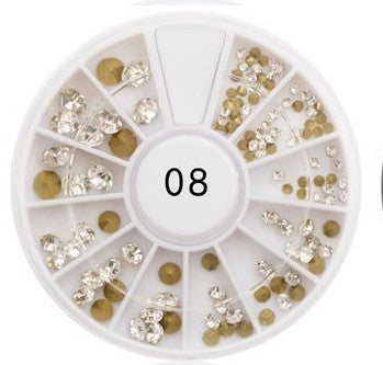 180 rhinestones, diamond, clear