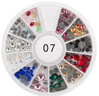 180 Strasssteine Farbig Gross & Klein