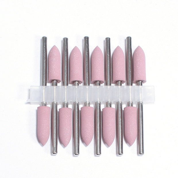 1x Silikonpolierer grob/400 Grit 1cm L pink