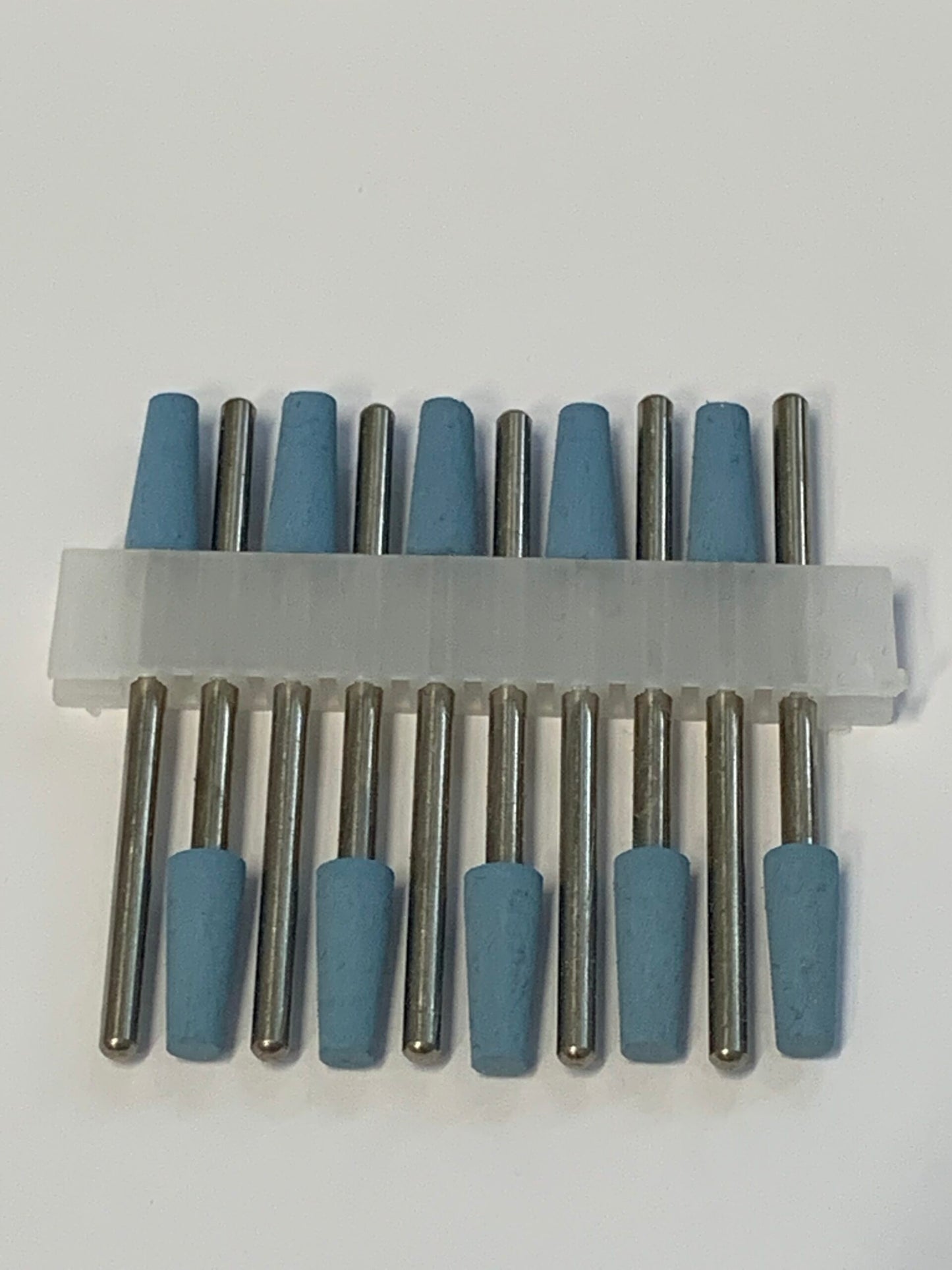 1x Coarse silicone polisher/cone with flat tip, 800 grit, 4mm, blue