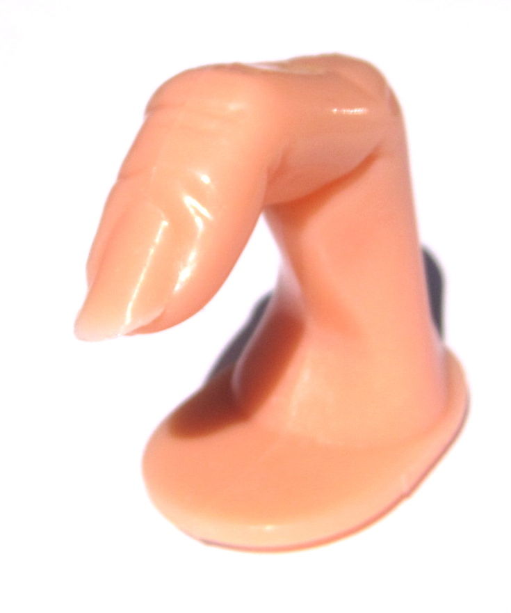 2 practice fingers with nails for templates