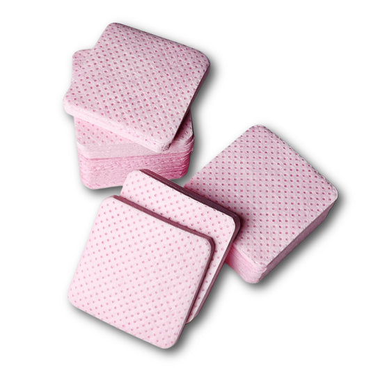 Zellstofftupfer extra dünn Rosa 200 Stück (fusselfrei)