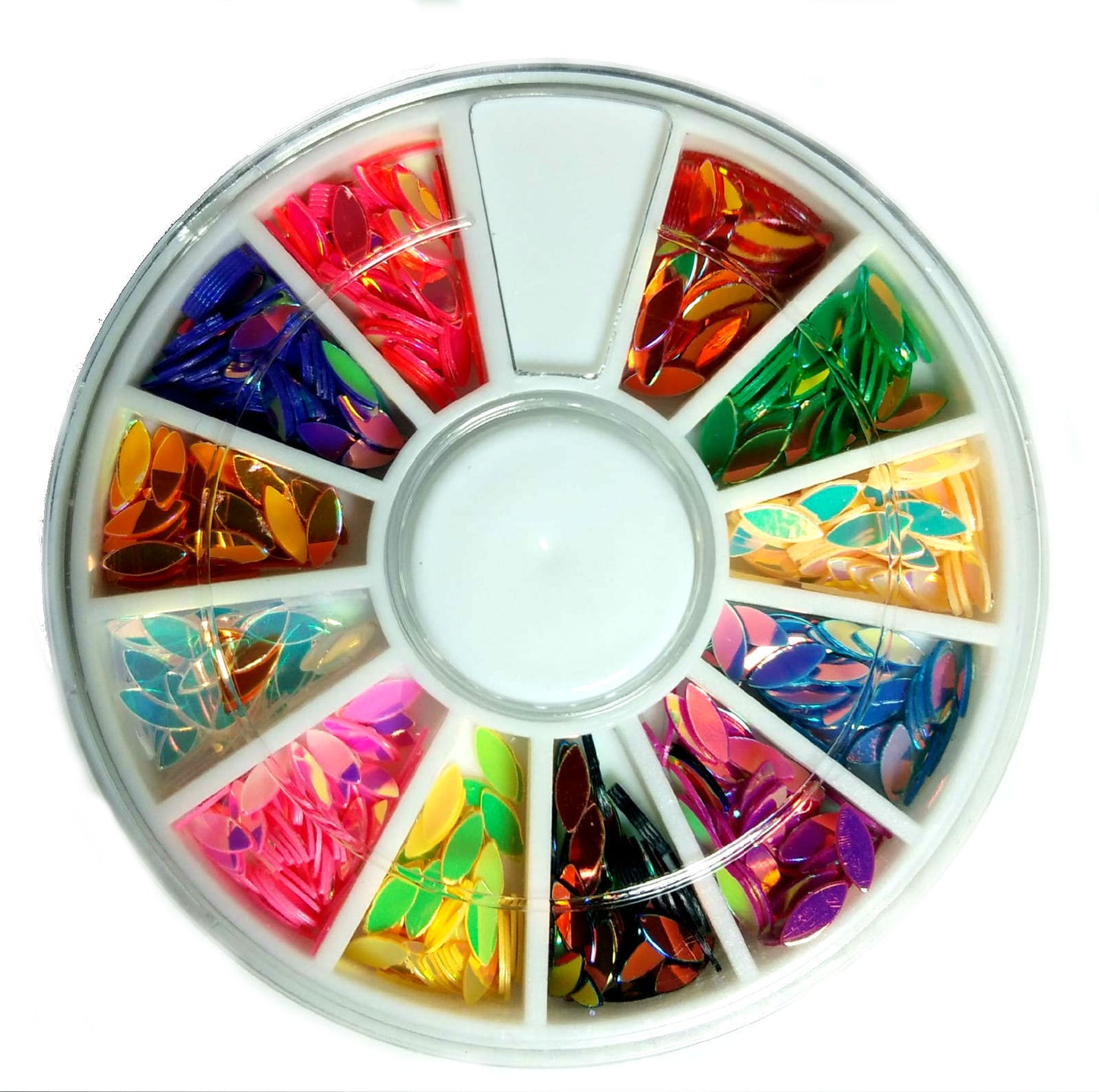 300 Strasssteine/Flitter Oval Mix