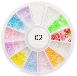 360 Strasssteine Kunterbunt rund