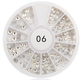 360 Strasssteine super glänzend silber 06