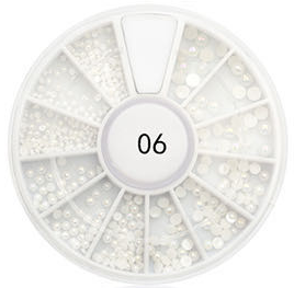 360 Strasssteine weisse Perlen 06