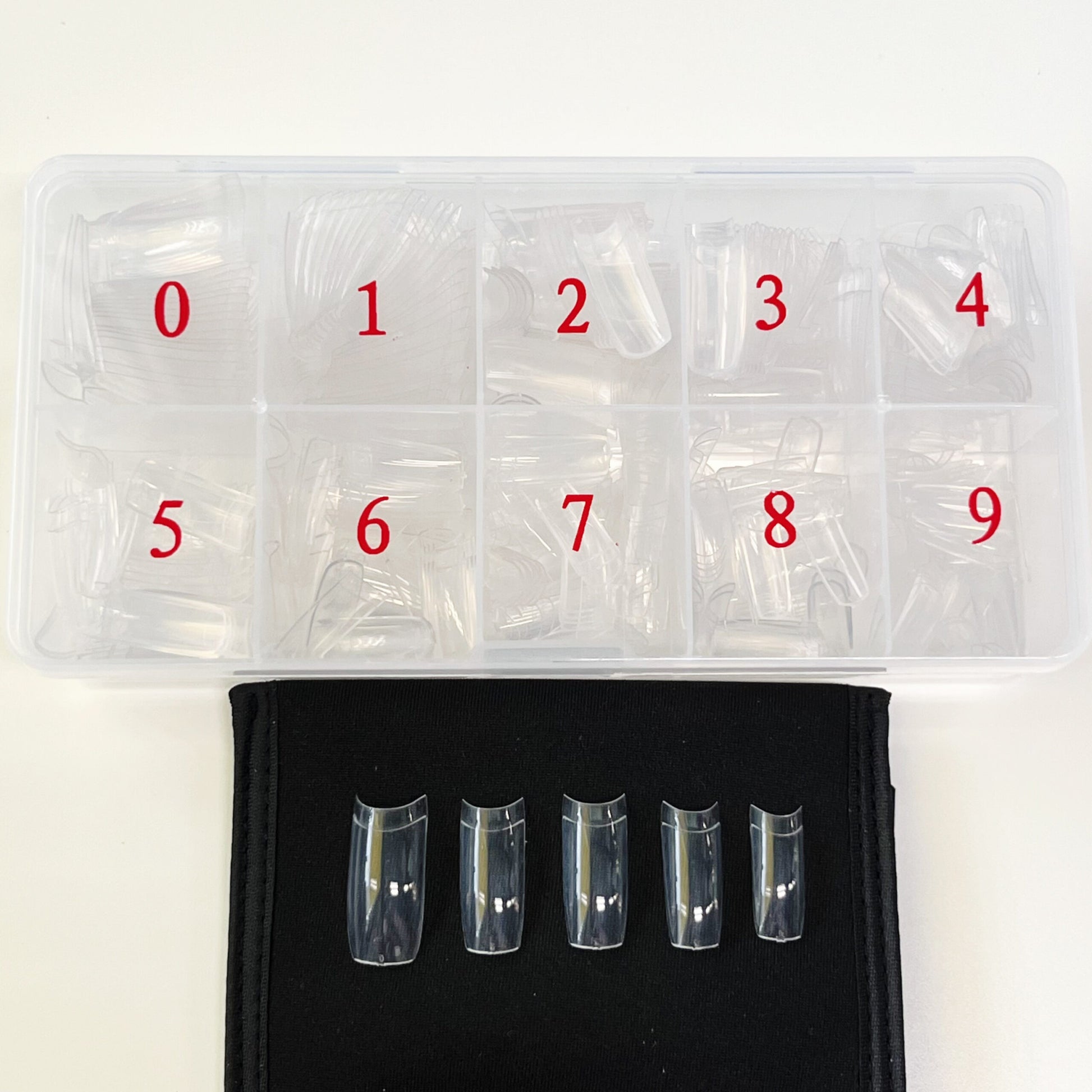 500 Half Cover Tips clear Box