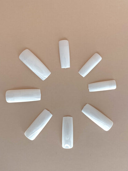 100-250 Half Cover Tips Weiss in Box